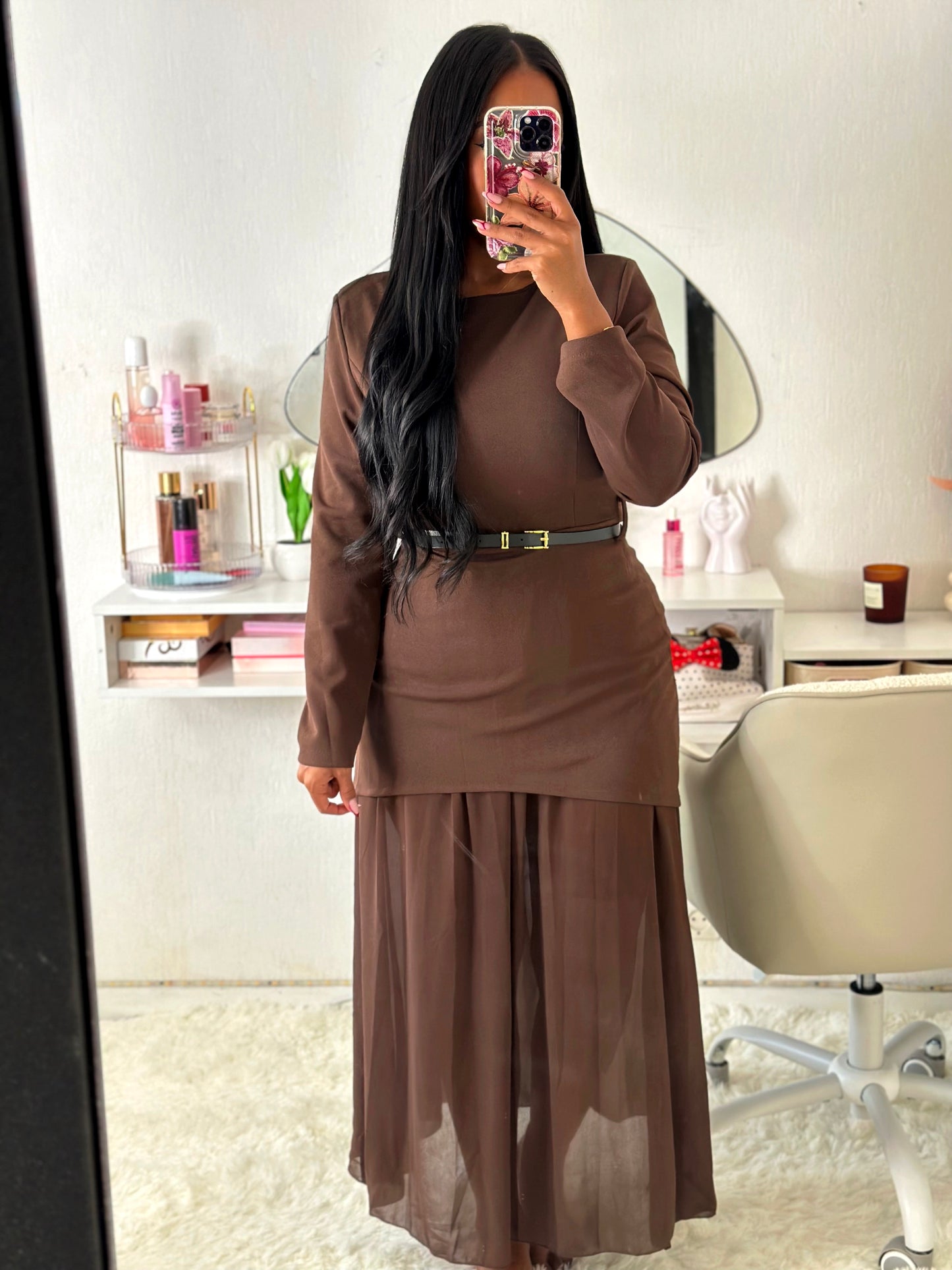 Robe DENISTA marron