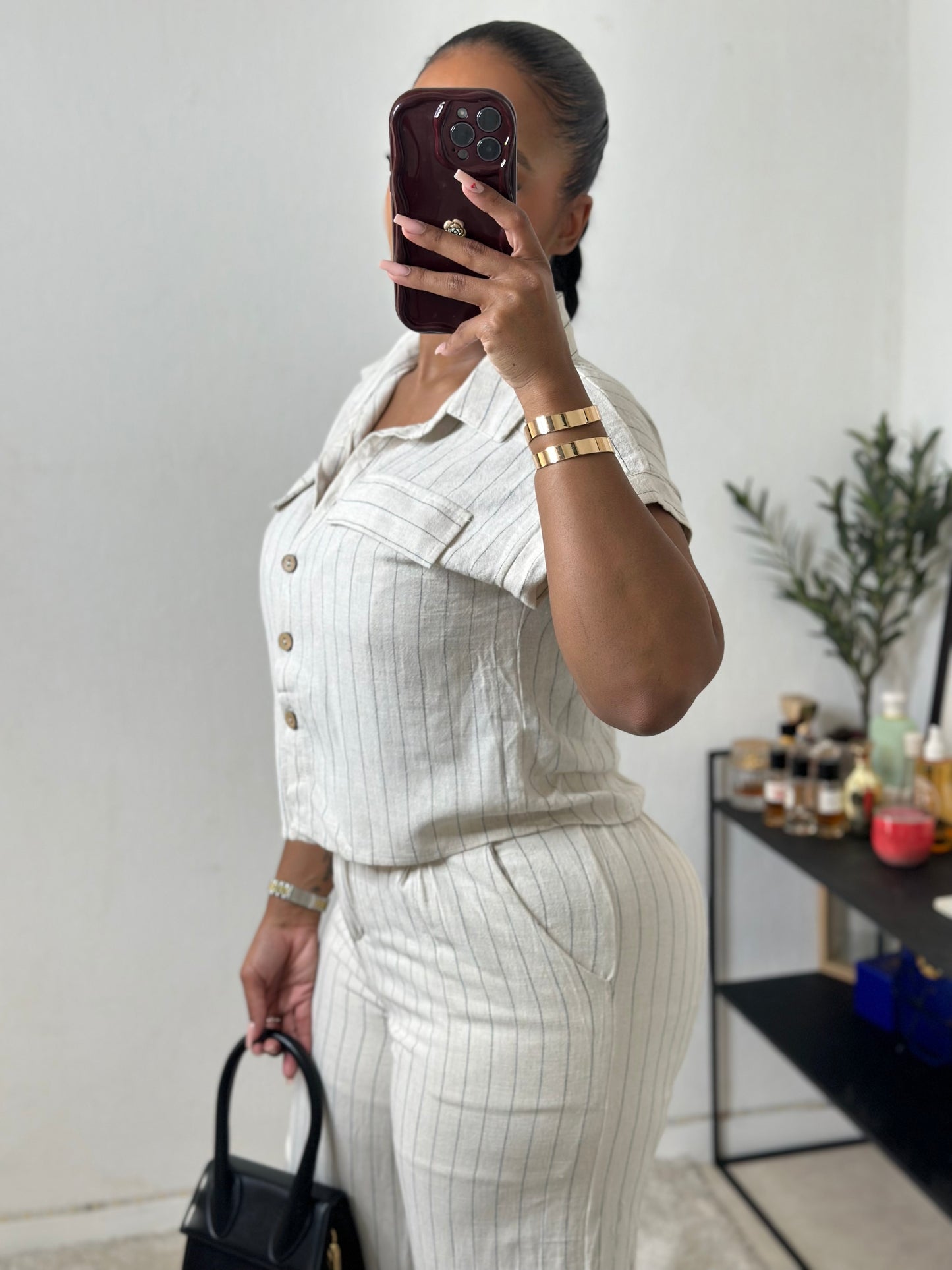 Ensemble façon Lin SANDRINA beige