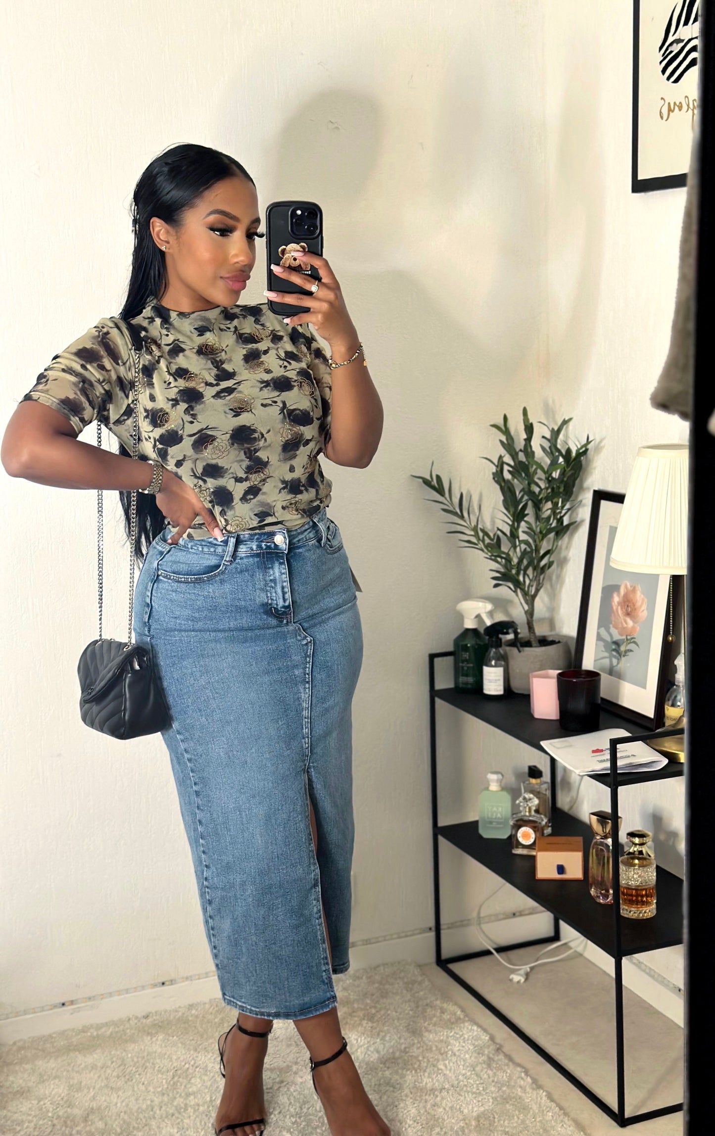 Jupe en jean extensible BYALI