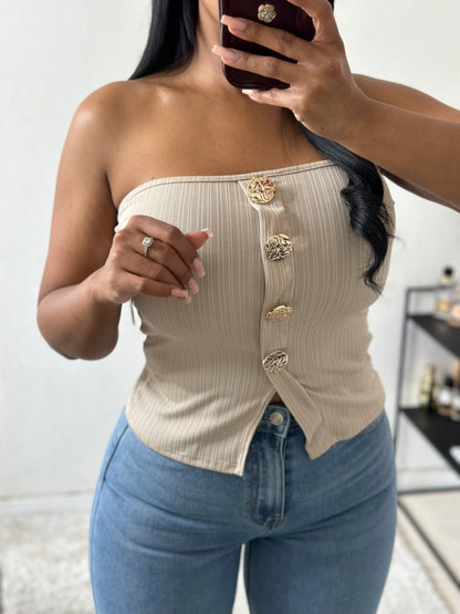 Top bustier SINDA beige