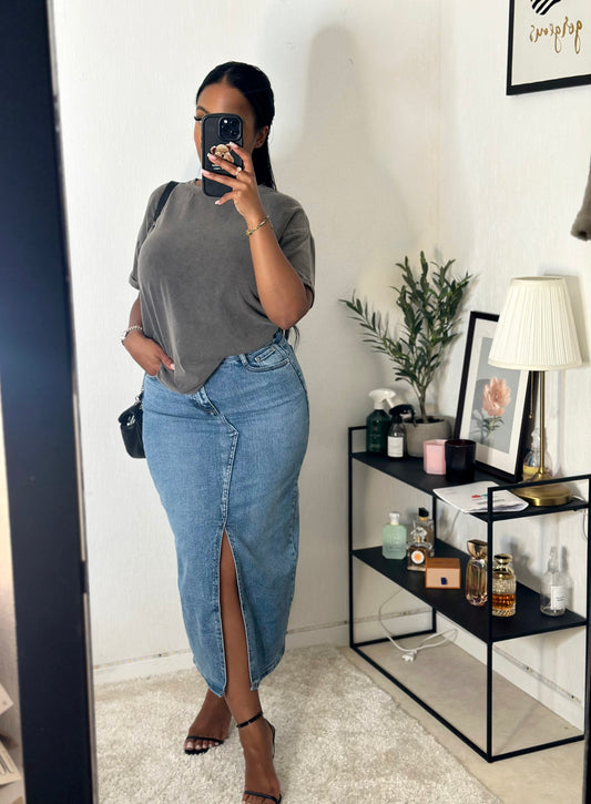 Jupe en jean extensible BYALI