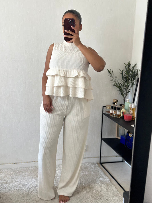 Ensemble texturé AMEL nude