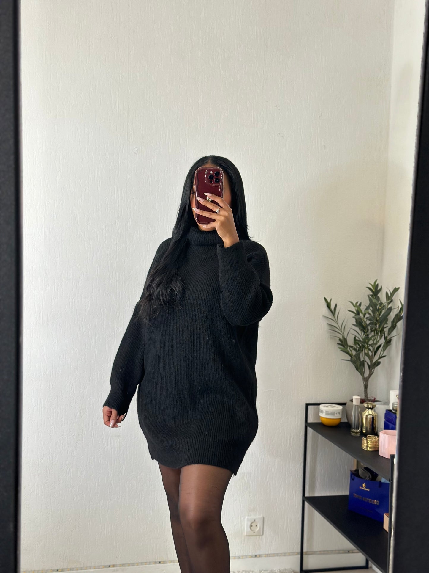 Robe pull basic noir