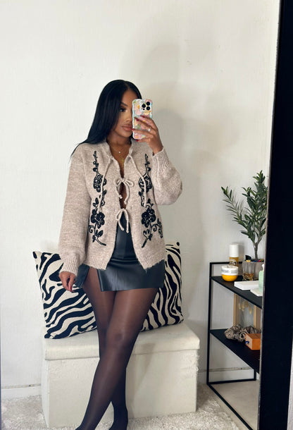 Gilet CHRISTINA taupe