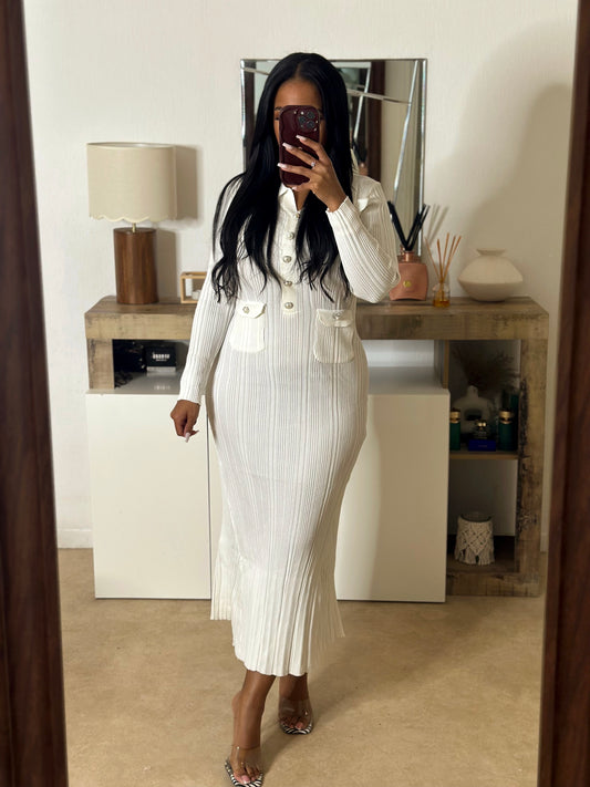 Robe DENISE blanche