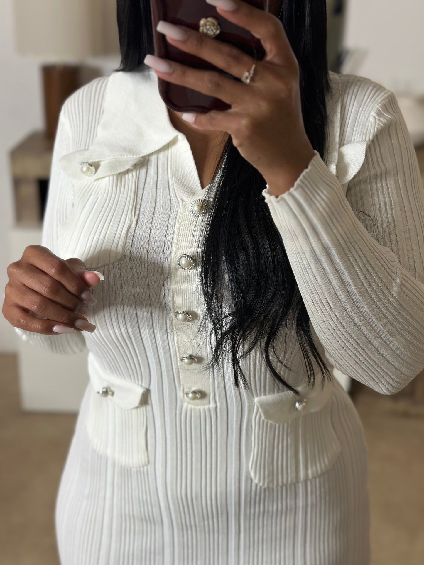 Robe DENISE blanche