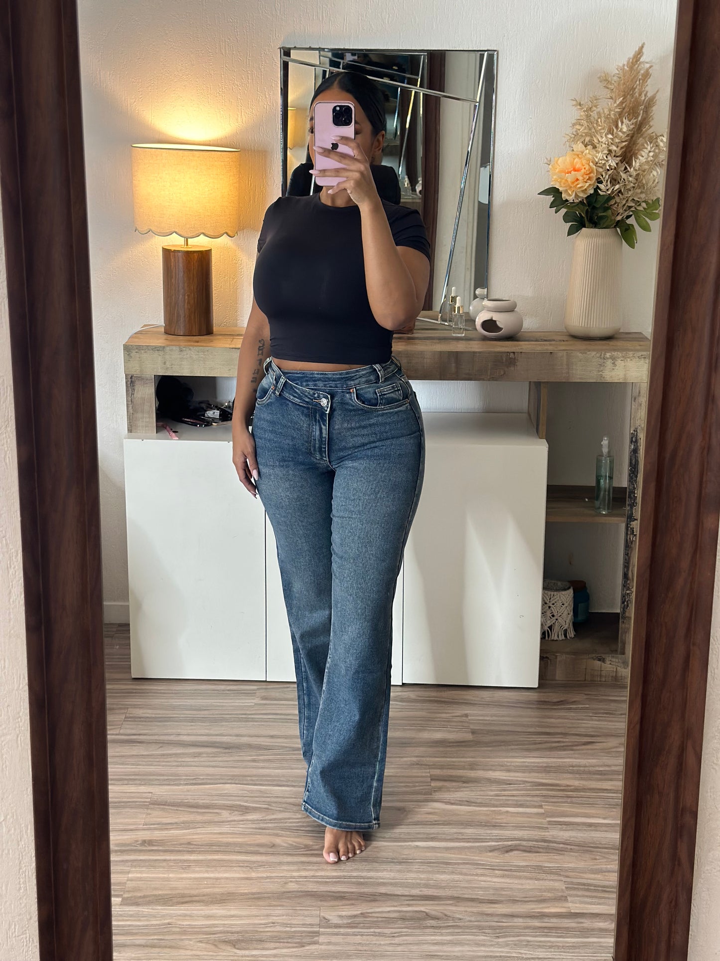 Jean asymétrique vintage
