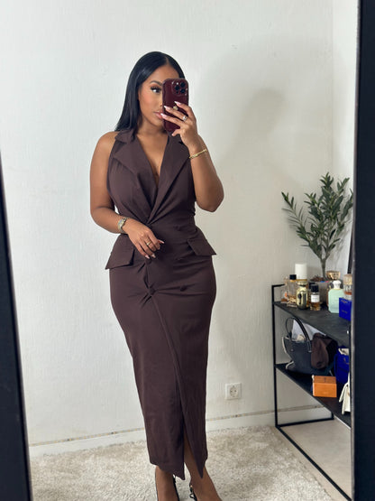 Robe YENOLA marron