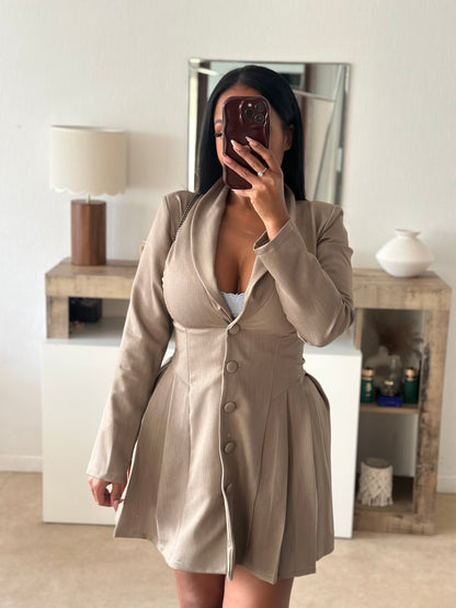 Robe SOLANGE taupe