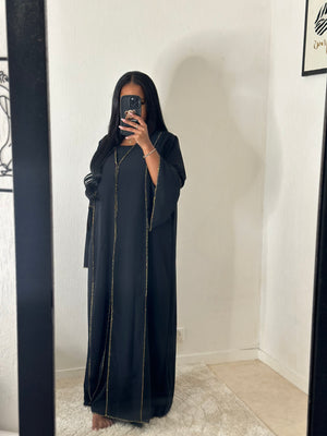 Robe Abaya KENZA noir