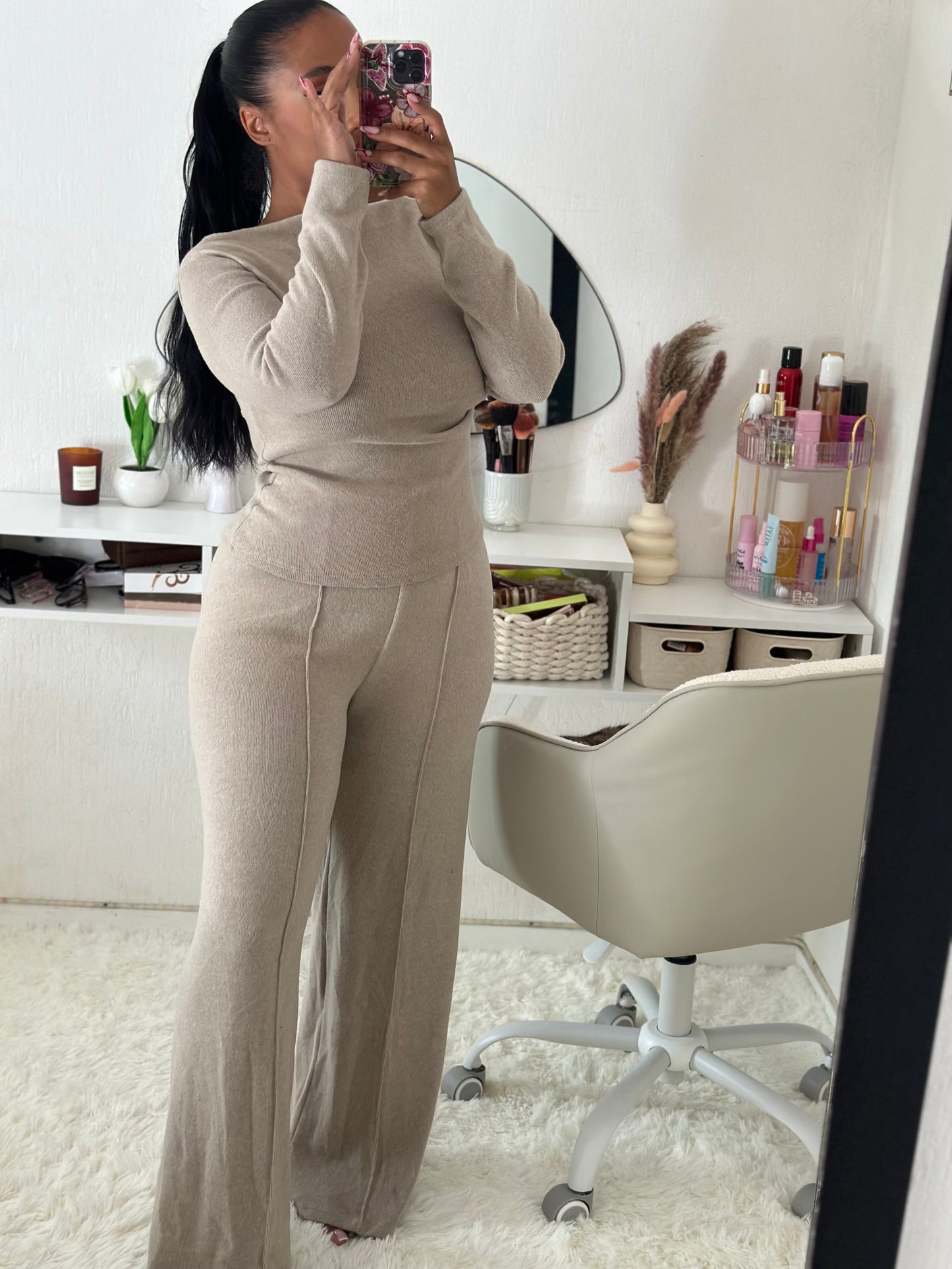 Ensemble exetnsible en laine fine CYRELLE