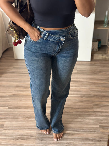 Jean asymétrique vintage